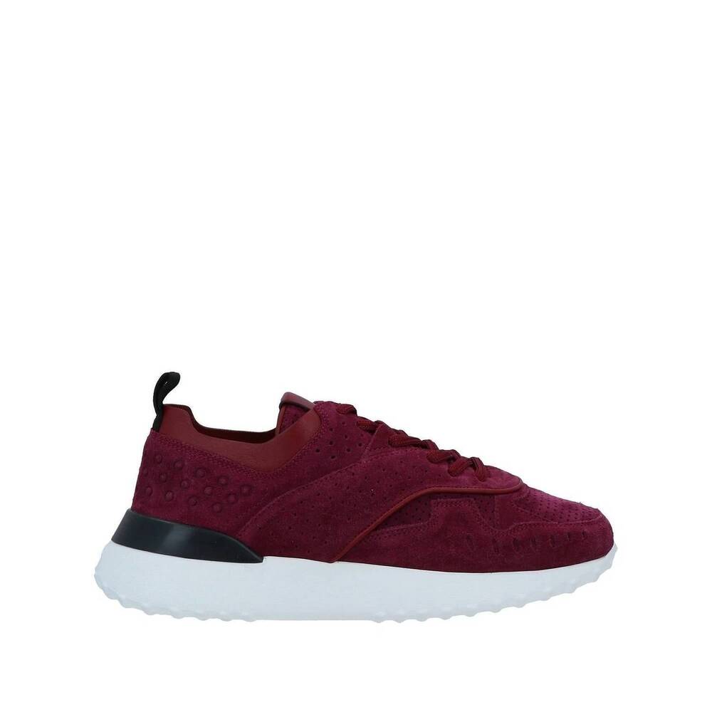 NEW TOD'S women's 80a allacciata sneakers in burgundy
